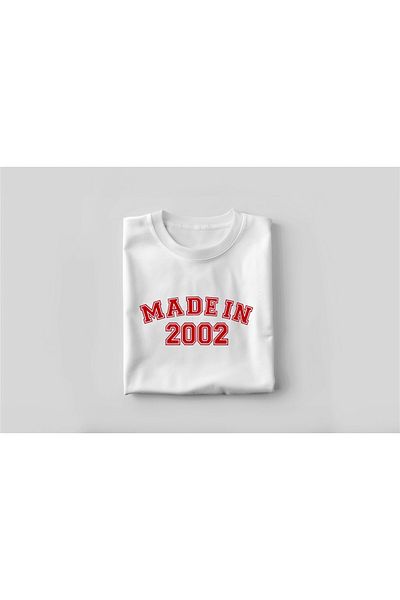 YEACHY Unisex Made In 2002 Μπλουζάκι με στάμπα