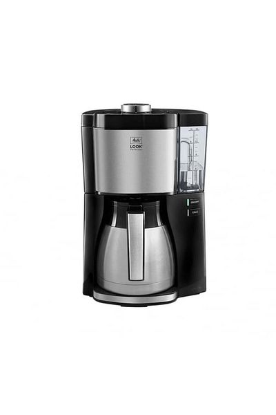 melitta Cafetiera LOOK 1025-16, 1.25L, 1080W, Negru/Argintiu