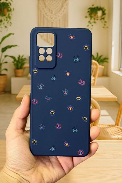 Vip Case Redmi Note 11 Pro/Note 12 Pro 4G MINI EVIL EYE PATTERNED سيليكون ممتص للصدمات حافظة مطاطية للحماية277
