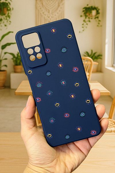 Vip Case Redmi Note 11 Pro/Note 12 Pro 4G MINI EVIL EYE PATTERNED سيليكون ممتص للصدمات حافظة مطاطية للحماية277