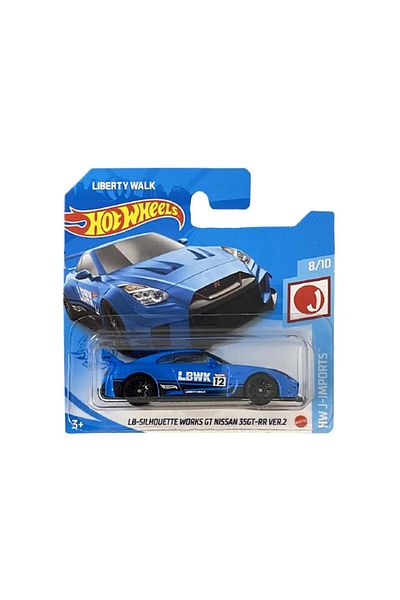 HOT WHEELS Masinuta Metalica Hot Wheels LB-Silhouette Works GT Nissan 35 GT-RR Ver.2, Colectia 2021, Albastru,