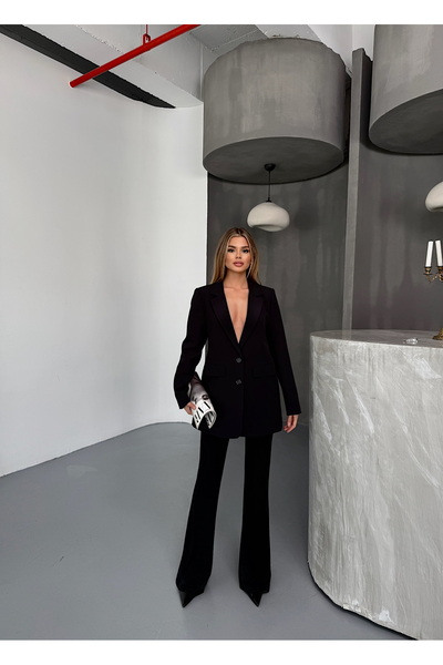 Lunaa store Leopar astarlı blazer ceket