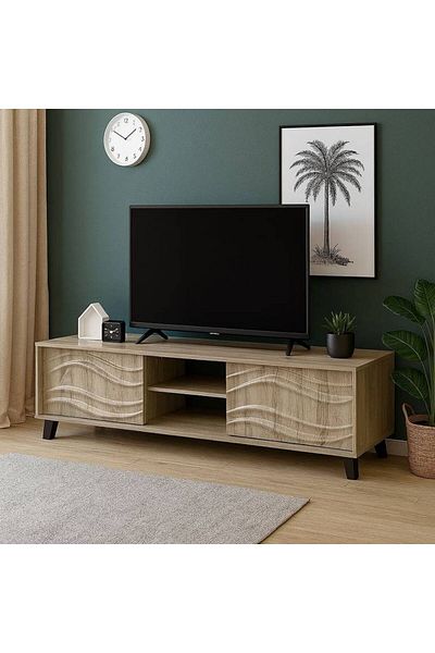 Al Saada Home وحدة تلفزيون مميزة - ١٦٠×٤٠×٥٠ سم - خشبية