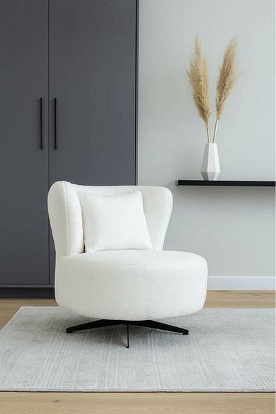 Al Saada Home Limited Quantity Relaxing Chair - White