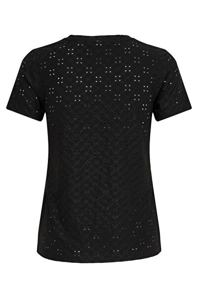 JDY Jdycaya Stretch Openwork Regular Fit Round Neck t Shirt t Shirt 15158450