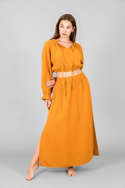 ASC SUN Slit Skirt-Reglan Sleeve Crop Suit