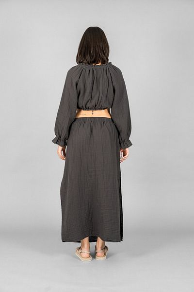 ASC SUN Slit Skirt-Reglan Sleeve Crop Suit
