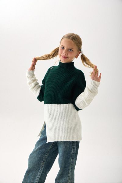 Nisrakids Girl's High Neck Knitwear Sweater