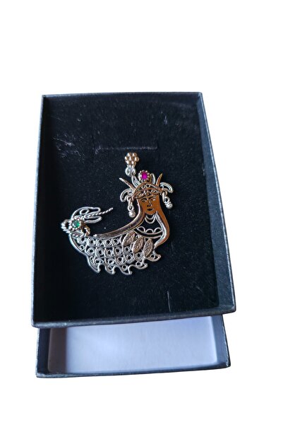 ErdoğanSilver Şahmeran Motifli 925 Ayar Gümüş Kolye Ucu | Telkari Sanatı & Do...