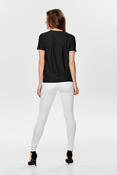 JDY Jdycaya Stretch Openwork Regular Fit Round Neck t Shirt t Shirt 15158450