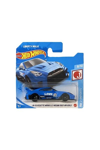 HOT WHEELS Masinuta Metalica Hot Wheels LB-Silhouette Works GT Nissan 35 GT-RR Ver.2, Colectia 2021, Albastru,