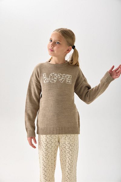Nisrakids Girl's Embroidered Knitwear Sweater