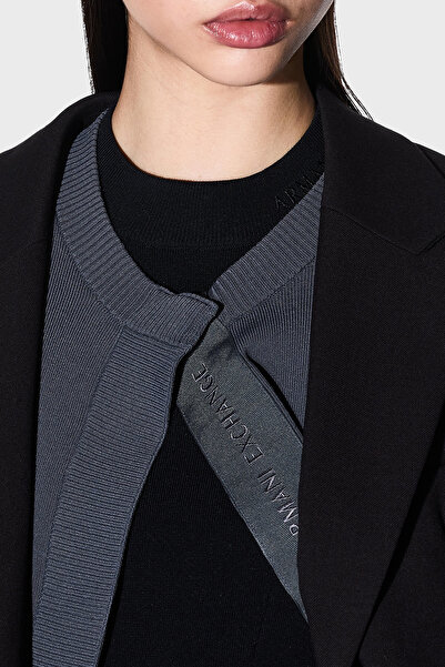 Armani Exchange Ribbed Slim Fit Crew Neck Basic Sweater Sweatshirt Xw000763 Af10352 Uc001