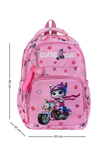 QL ACCESSORY Cute Cat First School Bag Set