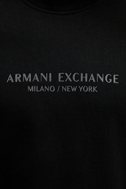 Armani Exchange Logo Printed Stretch Cotton Regular Fit Crew Neck Sweat Men's Sweat Xm001284 Af20