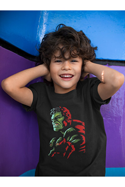 SEVBANO Σχεδιασμός Hulk Printed Unisex Avengers Παιδικό T-Shirt (1-12 ΕΤΩΝ)