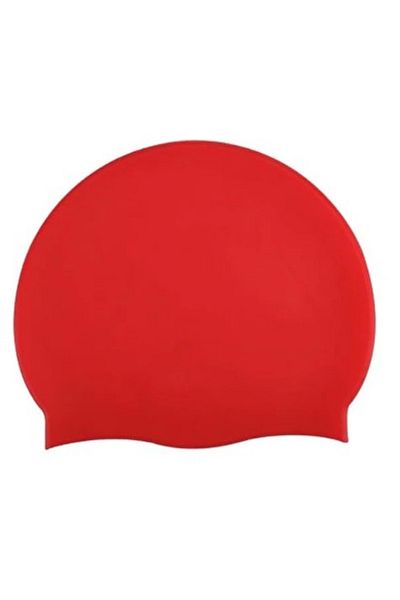 VERTEX Silicone Bonnet Deluxe Swimming Pool and Sea Bonnet Red