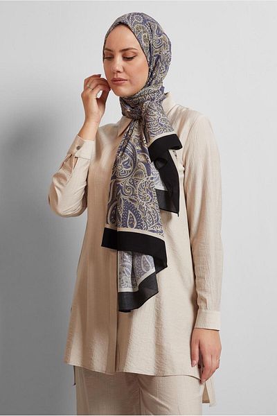 Alvina Ethnic Patterned Shal 4472