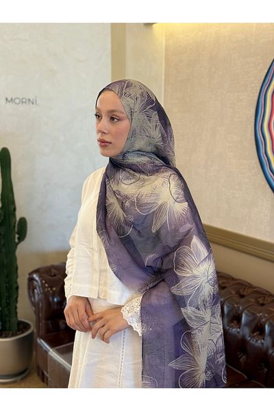 Modakaşmir Esilda Pattern Moon Shawl