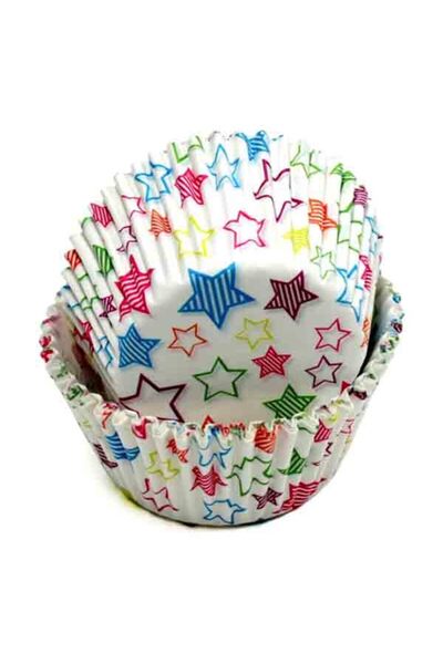Chef Craft 50-Piece Stars Printed Baking Cup