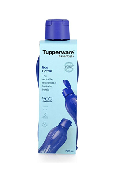 Tupperware زجاجة مياه صديقة للبيئة خفيفة الوزن ومقاومة للتسرب سعة 750 مل