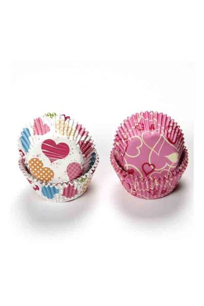 Chef Craft 50-Piece Heart Design Baking Cup