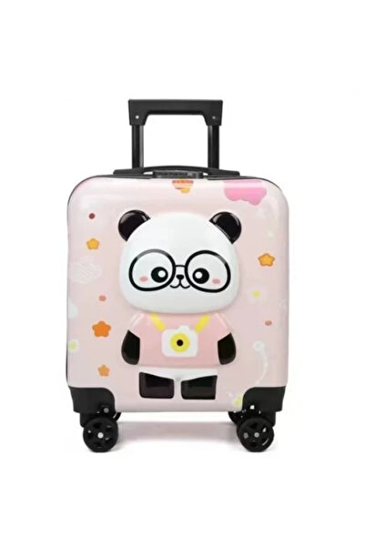 JollyMag Dětský růžový vozík s motivem medvěda a funkcí zámku - WP 08