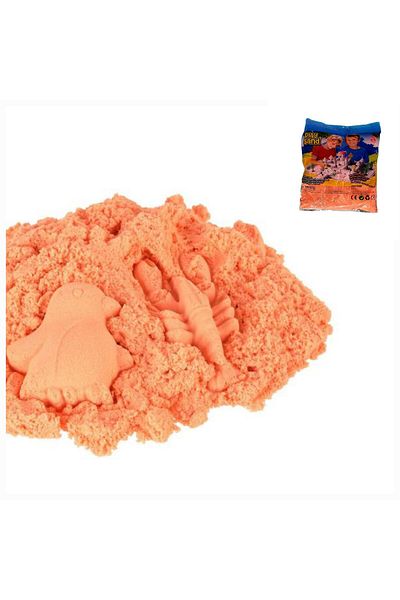 OEM Nisip de modelat, Nisip de joacă, 1 kg, netoxic, moale și ușor de modelat, reutilizabil, 3 ani+, culoare portocalie