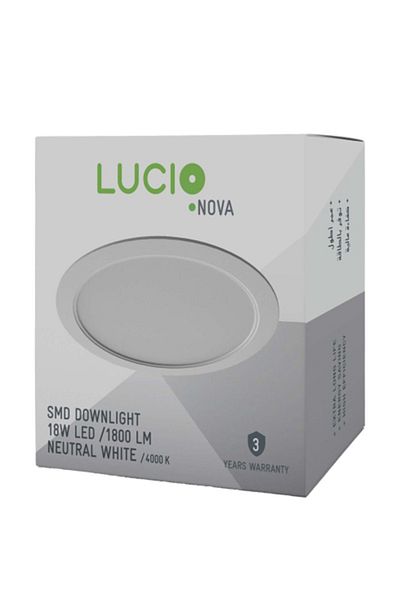 LUCİO 18W 1800-Lumens High Efficiency Energy-Saving Downlight