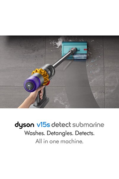 DYSON V15s Detect Submarine Vacuum Cleaner, Yellow/Nickel - International Version