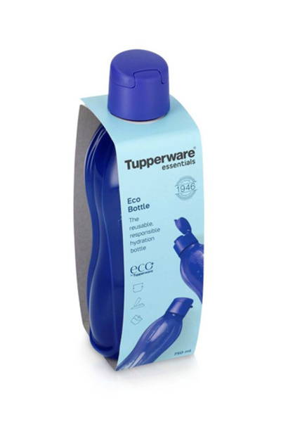 Tupperware زجاجة مياه صديقة للبيئة خفيفة الوزن ومقاومة للتسرب سعة 750 مل
