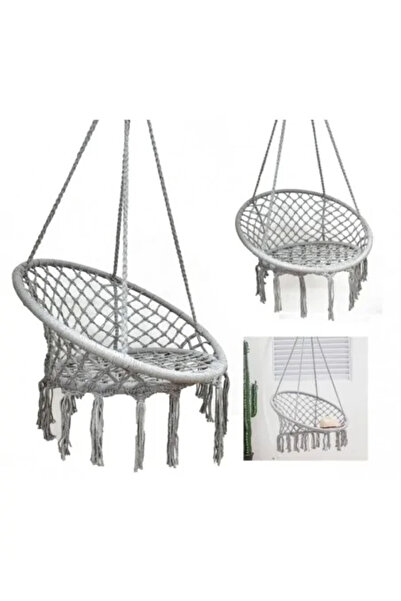 JollyMag Gray hanging chair, cushion included, max 120 kg - KR 33 SZ
