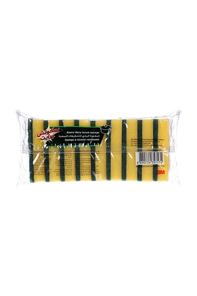 Scotch Brite 9-Piece Heavy Duty Classic Flat Laminate Scrub Sponge