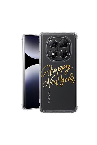 bestcase ® Anit Shock Case For Xiaomi Redmi Note 14 Pro 4G, Happy New Year, 1997764 AS 1825