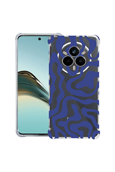bestcase ® Carcasă Anit Shock pentru Realme 14 Pro Plus, Linie Abstractă Alba...