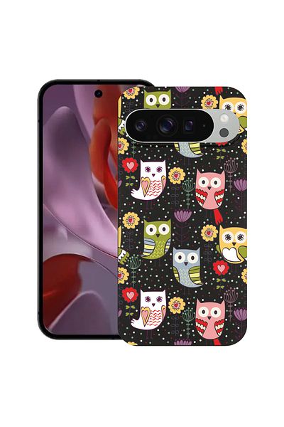 bestcase ® Slim Silicon Case For Google Pixel 10 Pro XL, Owl Pattern, 2036426 B 1437