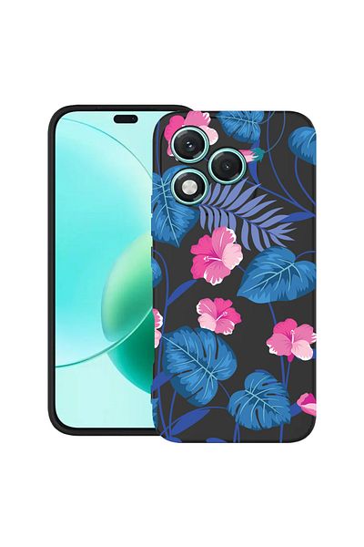 bestcase ® Slim Silicon Case For Honor 400 Lite, Tropical Blue Flowers, 2022870 B 112