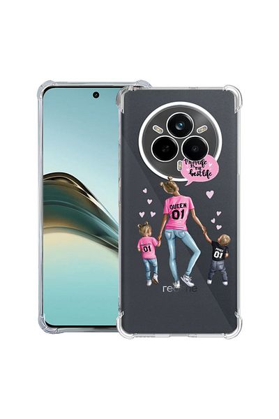 bestcase ® Anit Shock Case For Realme 14 Pro Plus, Mom Life Boy And Girl, 1997763 AS 557