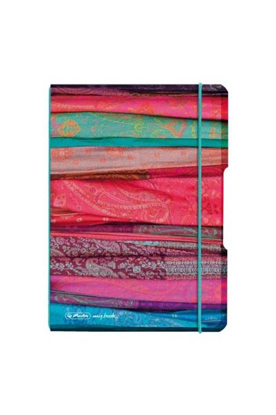 Herlitz Caiet My.book Flex A5, Culoare Multicoloră, Material PP, 40 de coli, Format Grilă, Bandă elastică