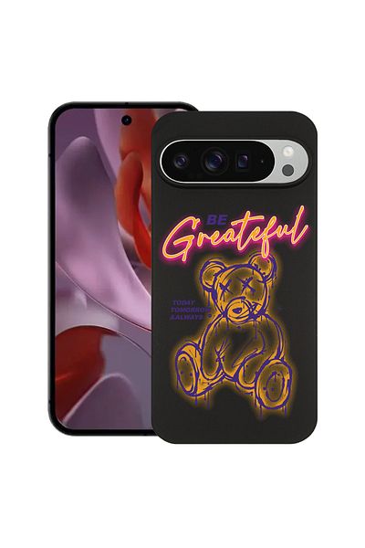 bestcase ® Slim Silicon Case For Google Pixel 10 Pro XL, Teddy Bear - Be Grateful, 2036426 B 1570