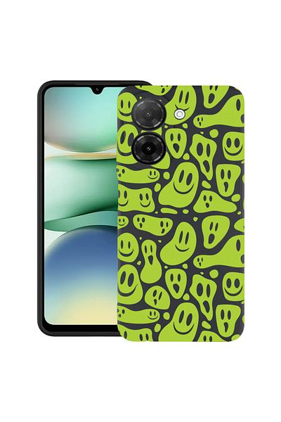 bestcase ® Slim Silicon Case For Xiaomi Redmi A5, Green Acid Smiley, 2030991 B 1051