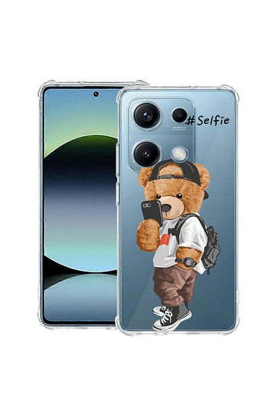 bestcase ® Anit Shock Case For Xiaomi Redmi Note 14S, Selfie Teddy Bear, 1997762 AS 925