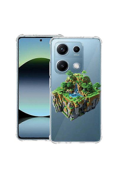 bestcase ® Anit Shock Case For Xiaomi Redmi Note 14S, Minecarft World, 1997762 AS 1681