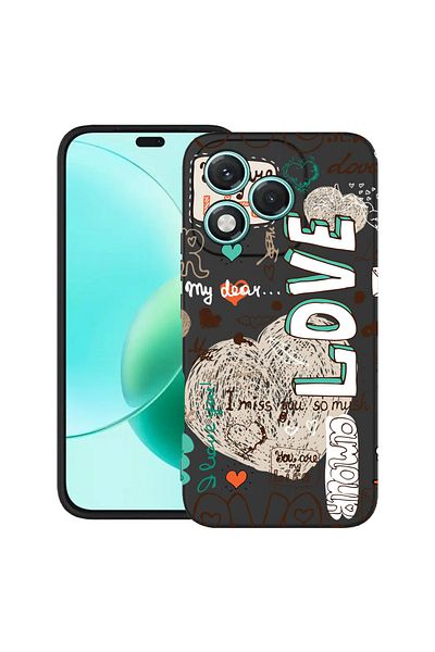 bestcase ® Slim Silicon Case For Honor 400 Lite, Love, 2022870 B 25