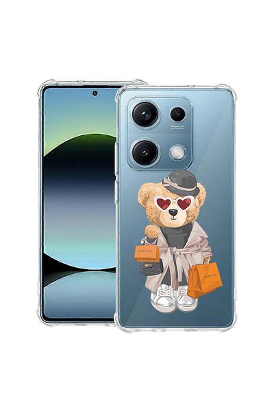 bestcase ® Anit Shock Case For Xiaomi Redmi Note 14S, Teddy Bear Shopping, 1997762 AS 1458