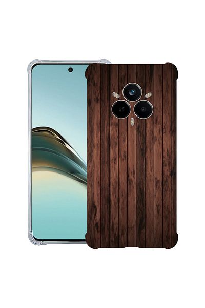 bestcase ® Anit Shock Case For Realme 14 Pro Plus, Walnut Wood, 1997763 AS 888