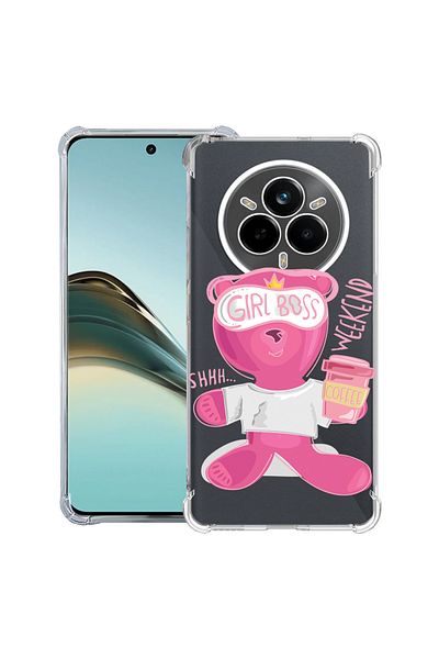 bestcase ® Anit Shock Case For Realme 14 Pro Plus, Teddy Bear - Gril Boss, 1997763 AS 1569