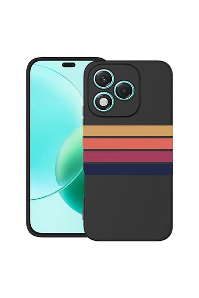 bestcase ® Slim Silicon Case For Honor 400 Lite, Retro Lines, 2022870 B 1479