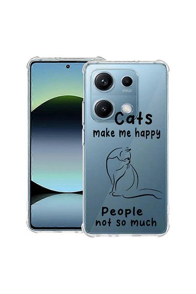 bestcase ® Anit Shock Case For Xiaomi Redmi Note 14S, Cats And People, 1997762 AS 1852