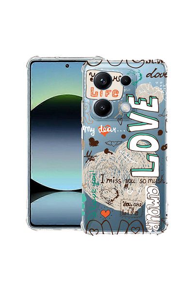 bestcase ® Anit Shock Case For Xiaomi Redmi Note 14S, Love, 1997762 AS 25